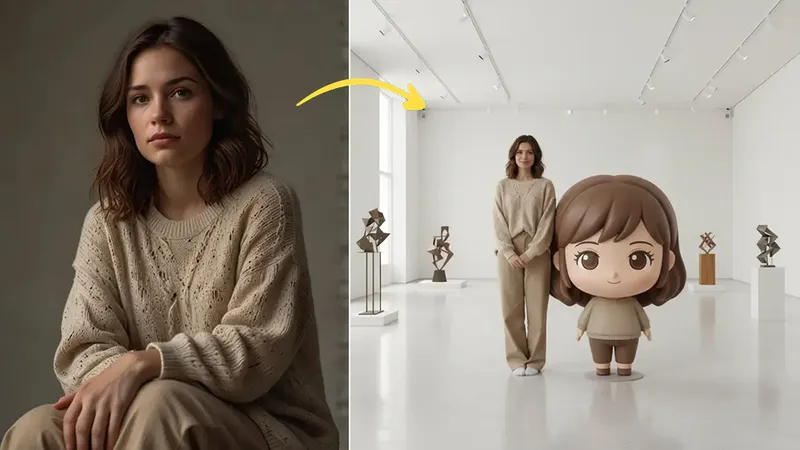 Pose with Anime Figure