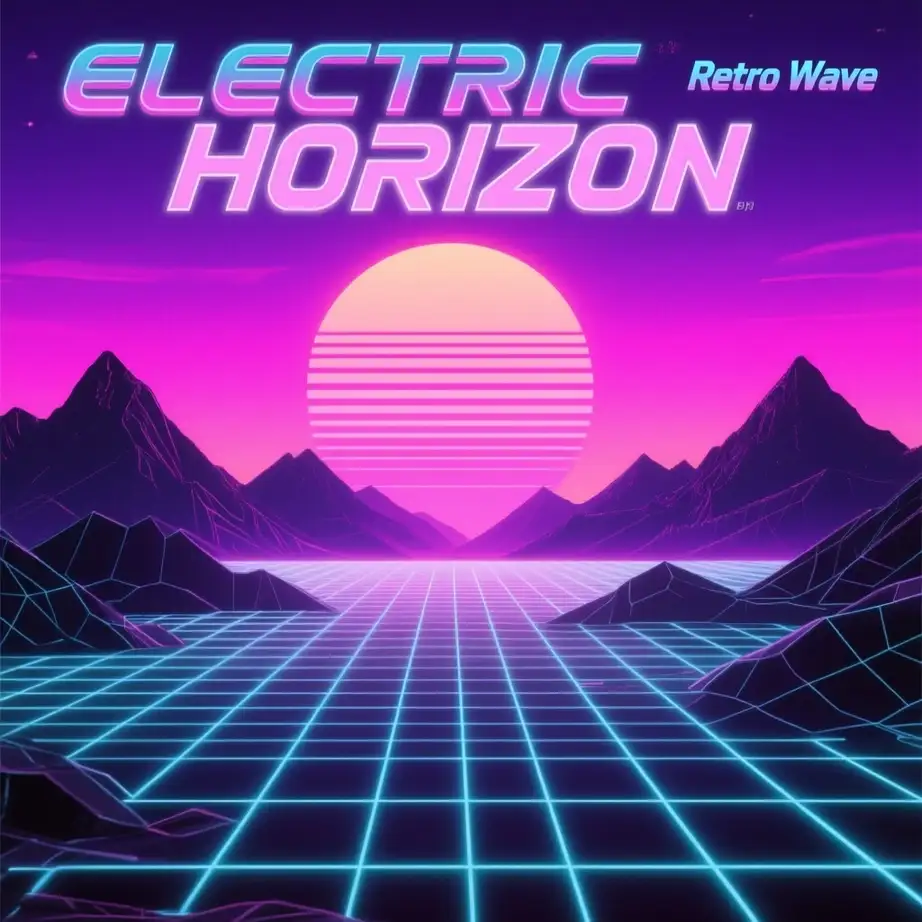 80s album cover example - Create a high-quality 80s album cover for the albu...