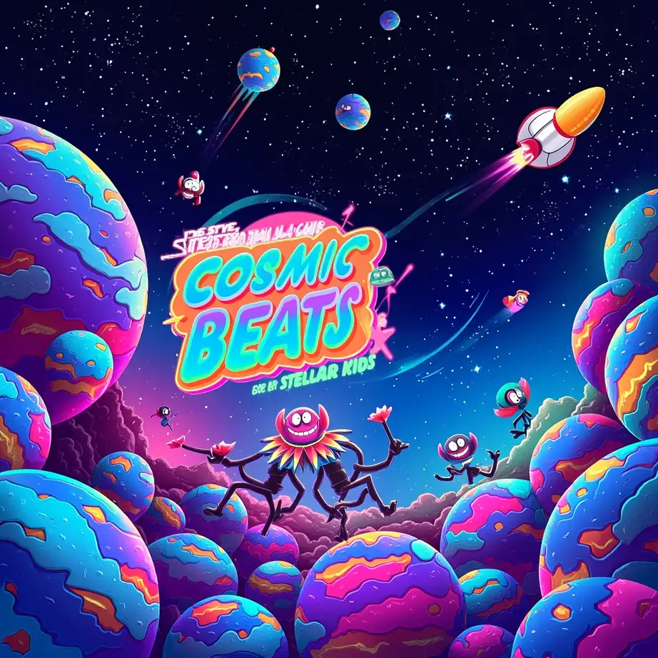 Cartoon album cover example 2