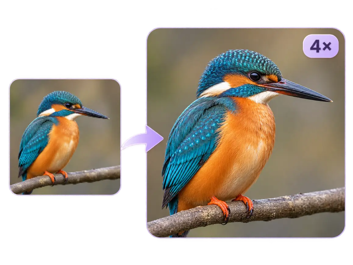 High-resolution image created with the Mixinflow Image Upscaler