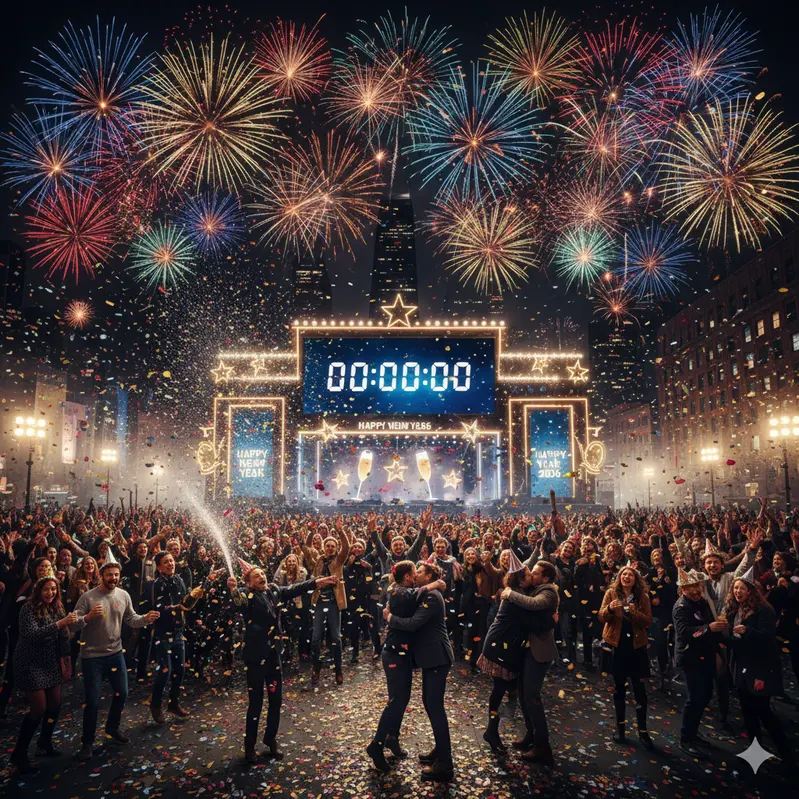Midnight Countdown Celebration