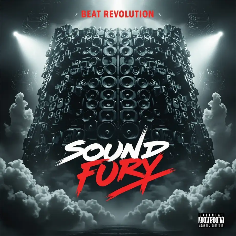 Rap album cover example - Create a high-quality hip-hop album cover, featuri...