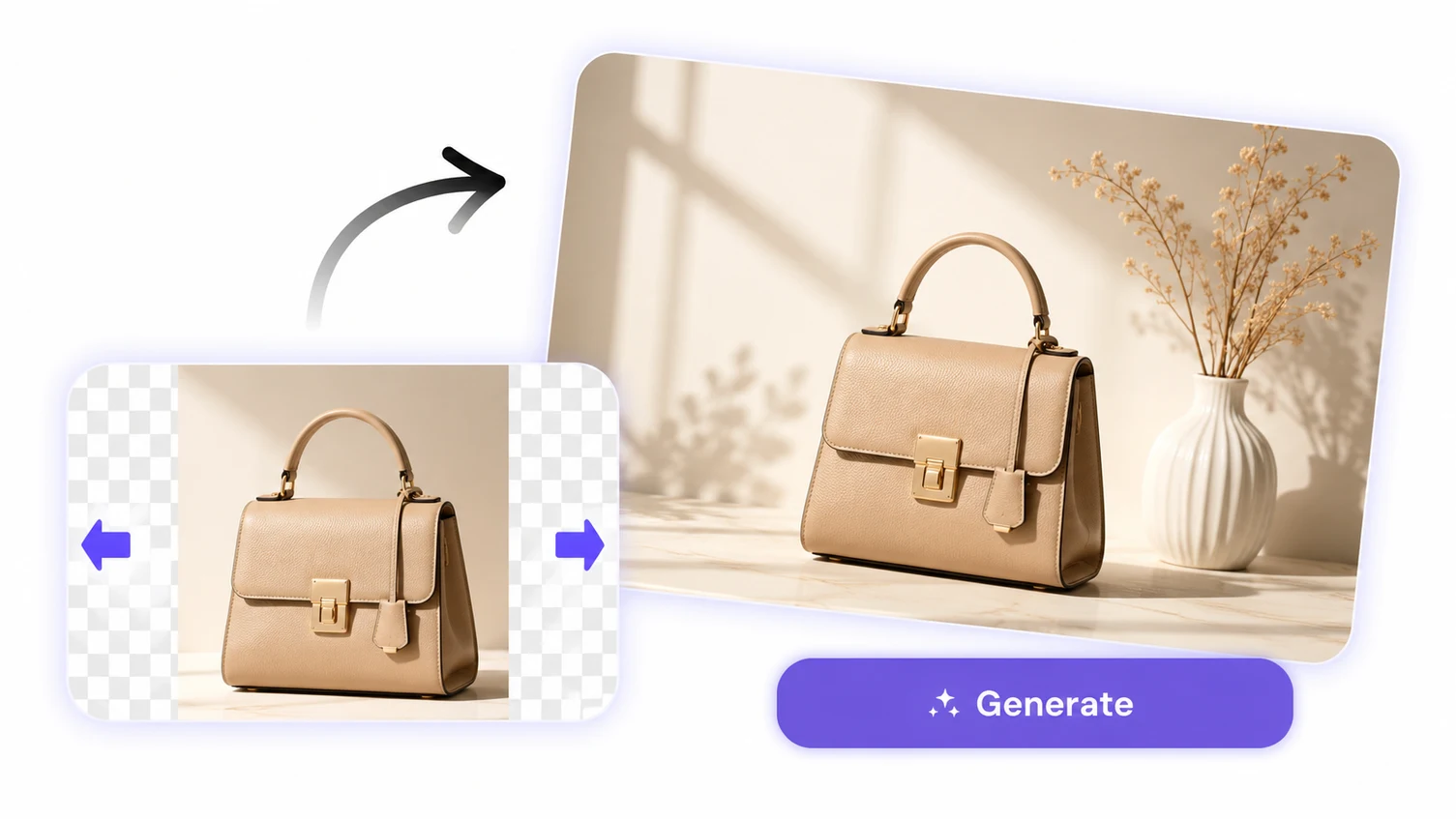 AI-extended website visual with extra background space for copy.