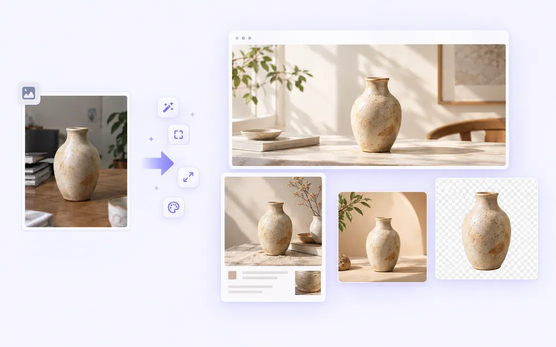 Collection of coordinated brand and website visual assets